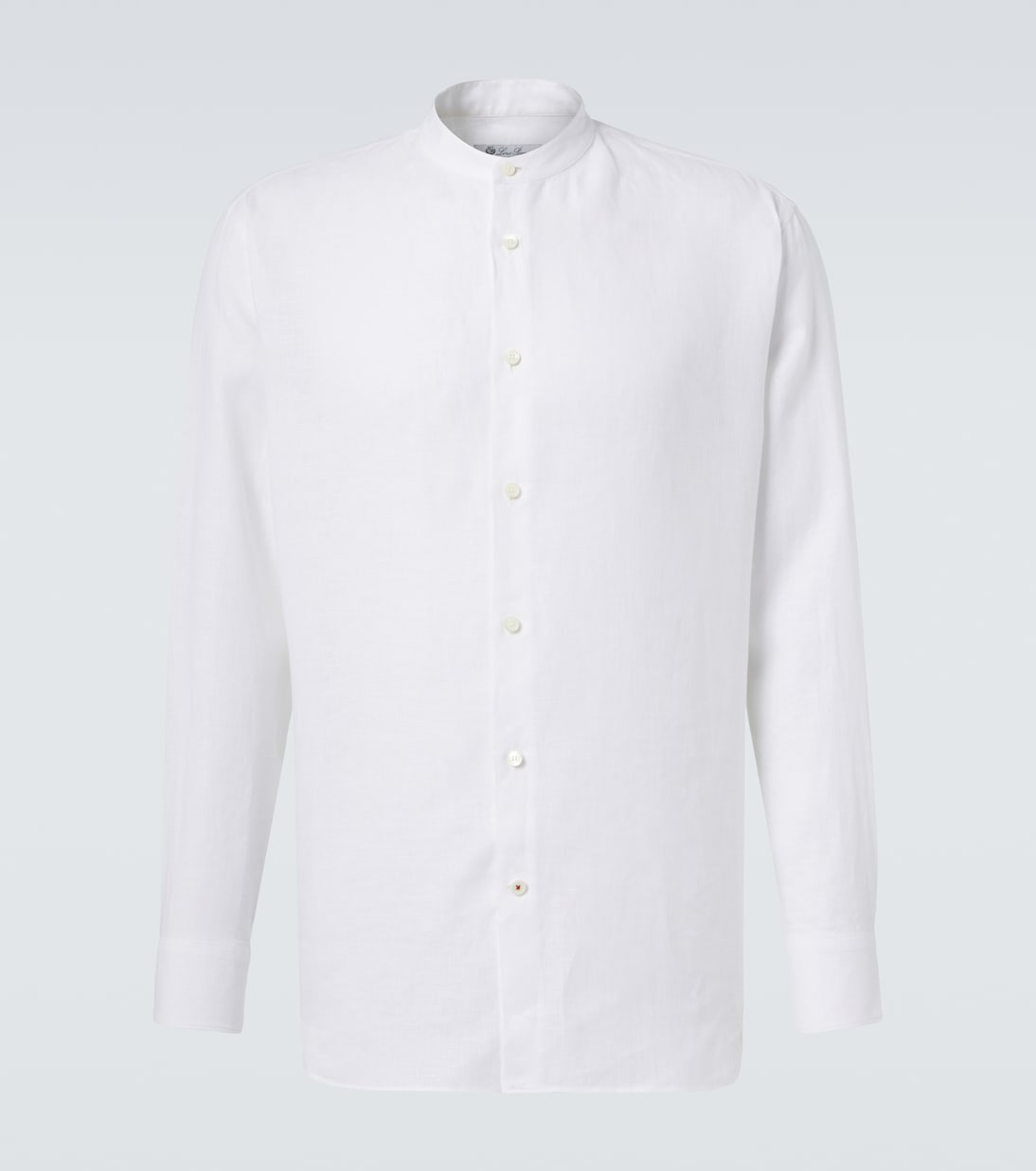 

Льняная рубашка Elia Loro Piana, Optical White
