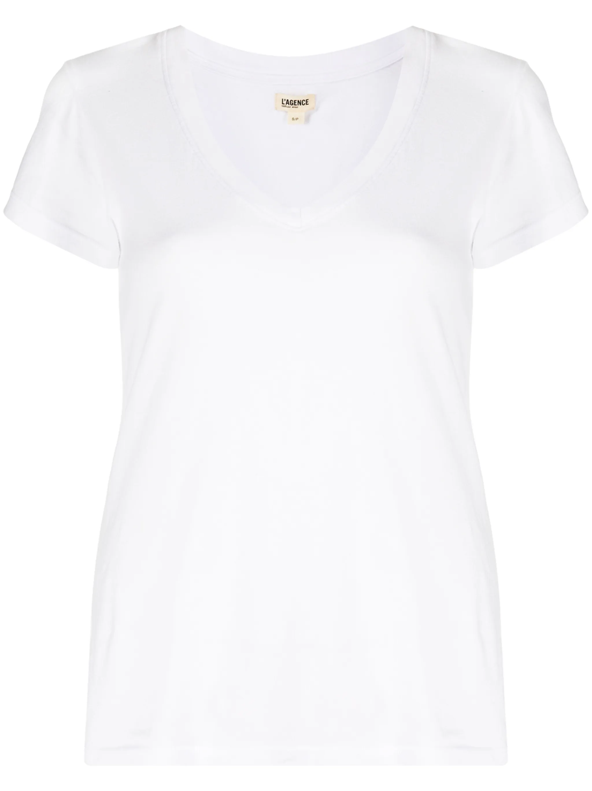 

Футболка с V-образным вырезом L'Agence, белый
