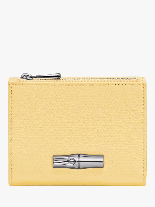 

Кошелёк Roseau Leather Compact Longchamp, Yellow Chick