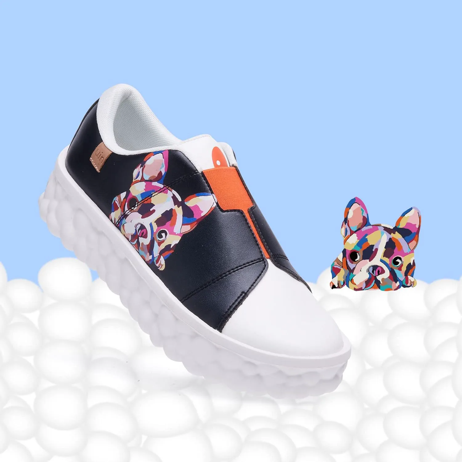 

Мужские модные кроссовки UIN Легкие прогулочные повседневные слипоны Художественно раскрашенные спортивные путешественные скейт-кроссовки Las Ramblas