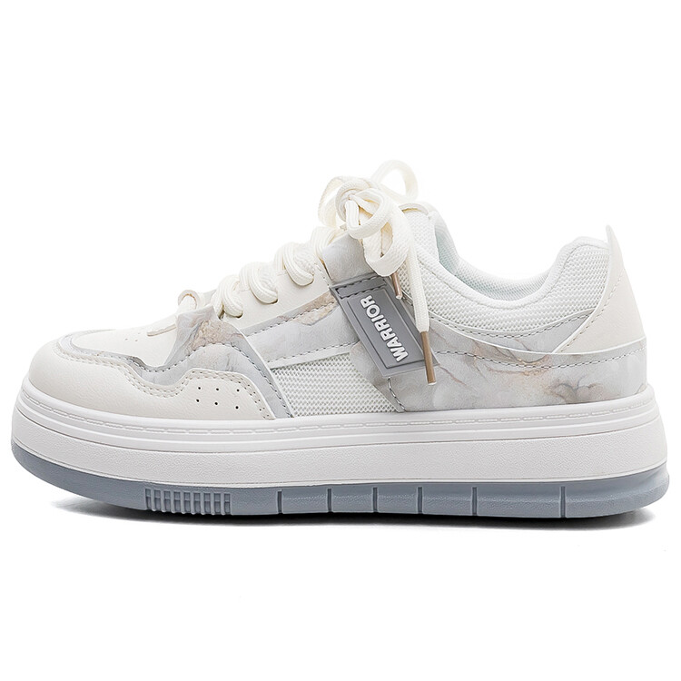 

Кроссовки WARRIOR Skateboarding Shoes Women's Low-top White/Gray, белый/серый