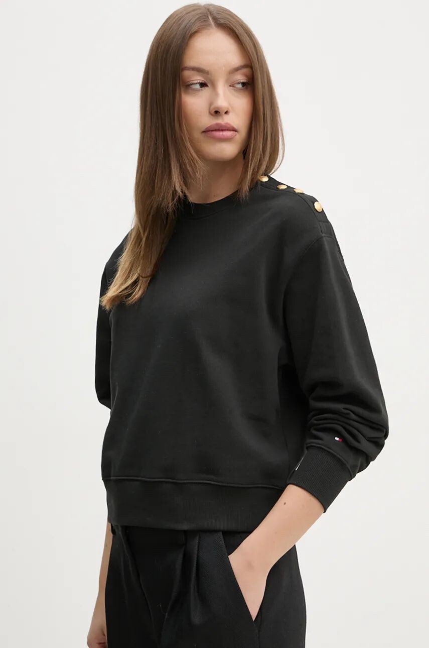 

Хлопковый свитер Tommy Hilfiger, черный