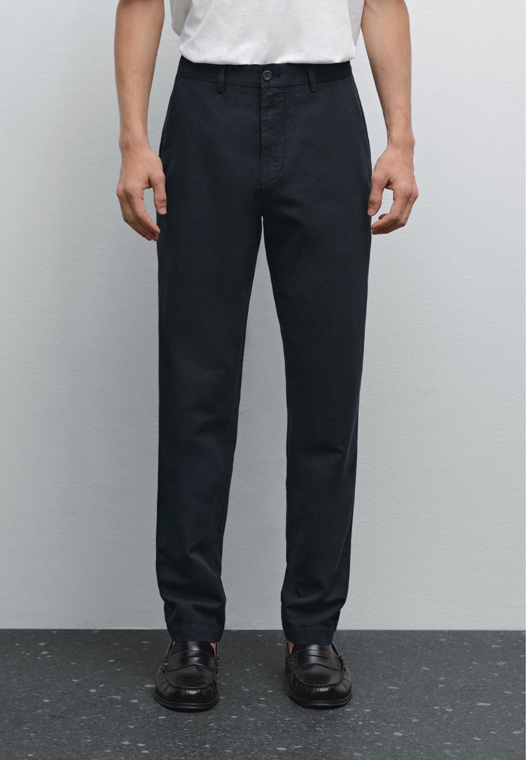 

Чиносы BLEND TAPERED FIT Massimo Dutti, темно-синий