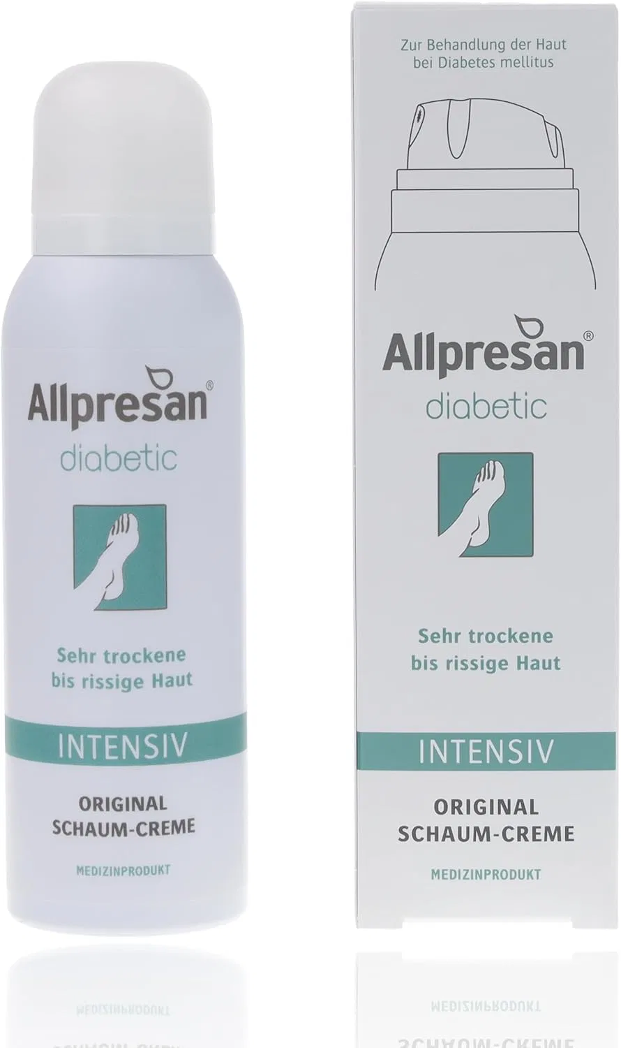 Интенсивный пенный крем Allpresan Diabetic для очень сухой и потрескавшейся кожи стоп при диабете, 125 мл (2 шт.) Allpresan — фото 2