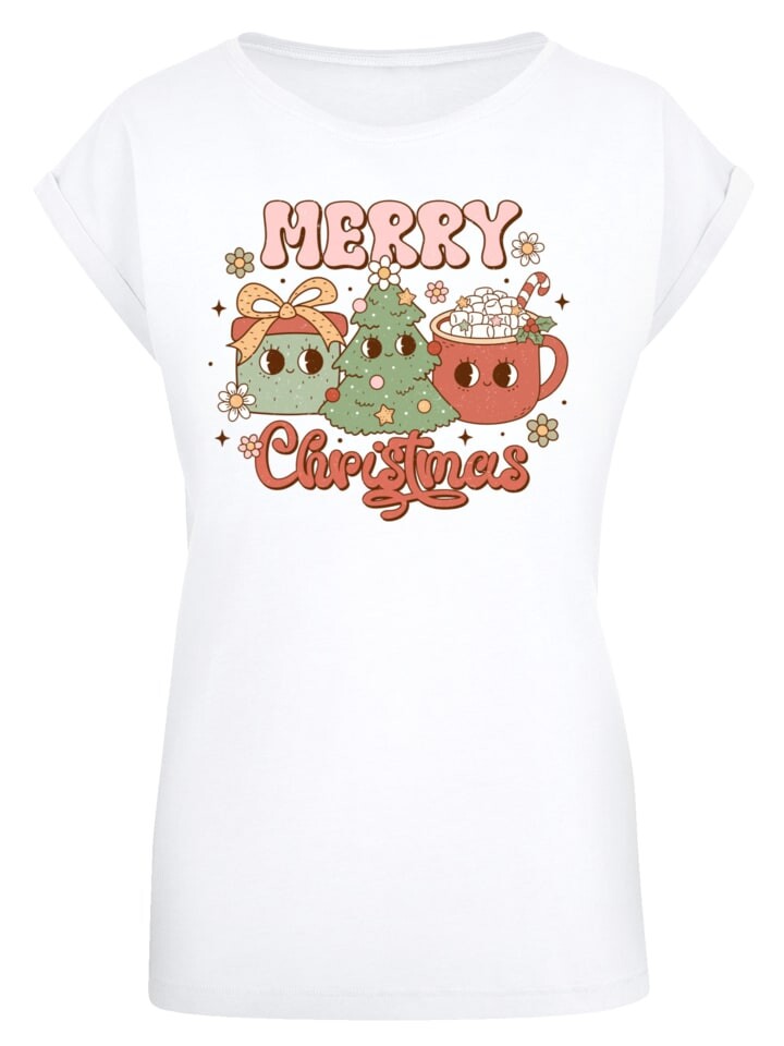

Футболка F4NT4STIC T-Shirt Merry Weihnachten Cozy And Cute, белый