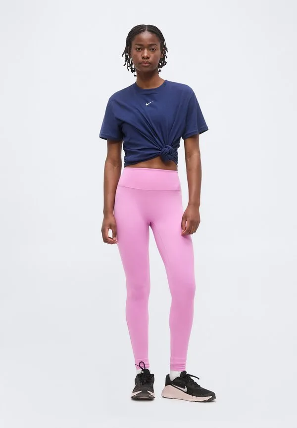 Одни обтягивающие леггинсы Nike Performance, Light Magenta/White — фото 2
