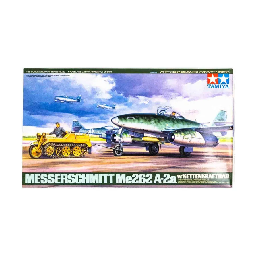 

Мессершмитт Ме262 А-2а с Кеттенкфрафтрадом, Military Aircraft Models (1:48) (Tamiya)