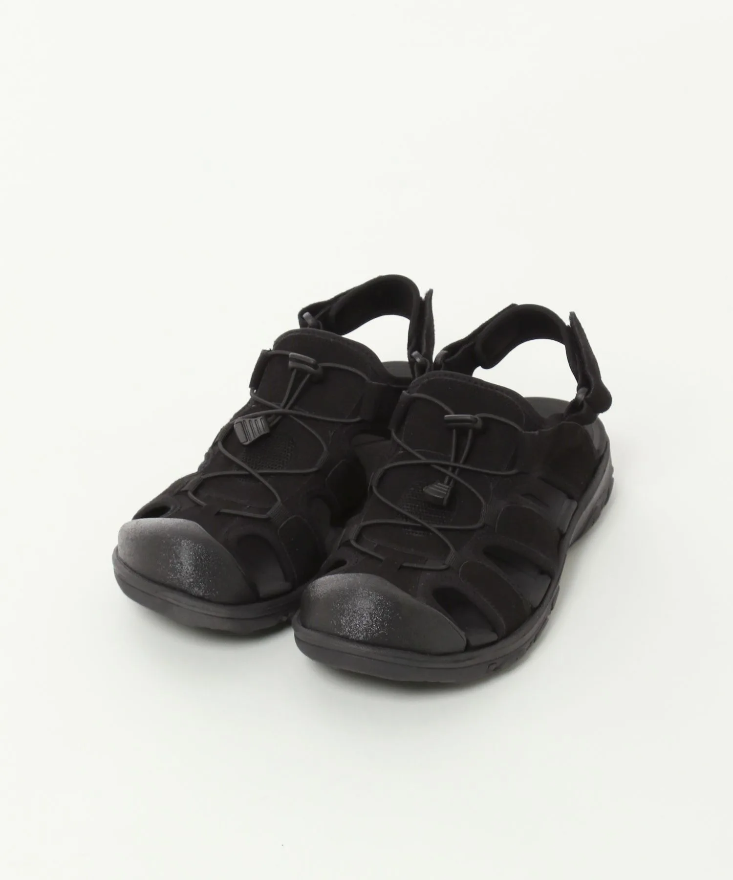 Мужские спортивные сандалии 2WAY с регулируемым ремнём GLOBAL WORK Rakusshon 2WAY Trail Sandal бежевые — фото 2
