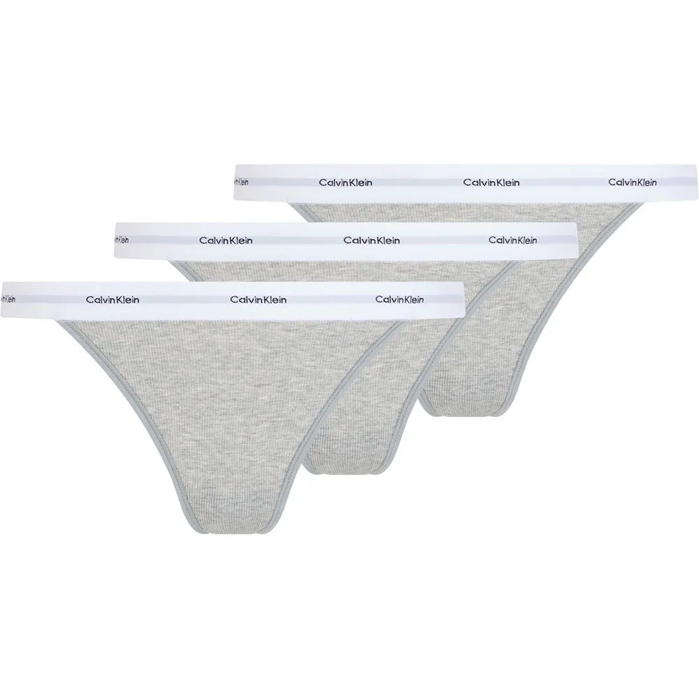

Трусы 3 шт Calvin Klein String, серый
