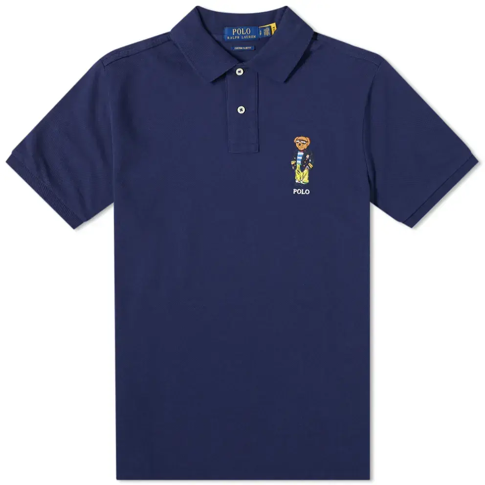 

Футболка поло Dodgers Bear Polo Shirt Mens Polo Ralph Lauren, морской синий