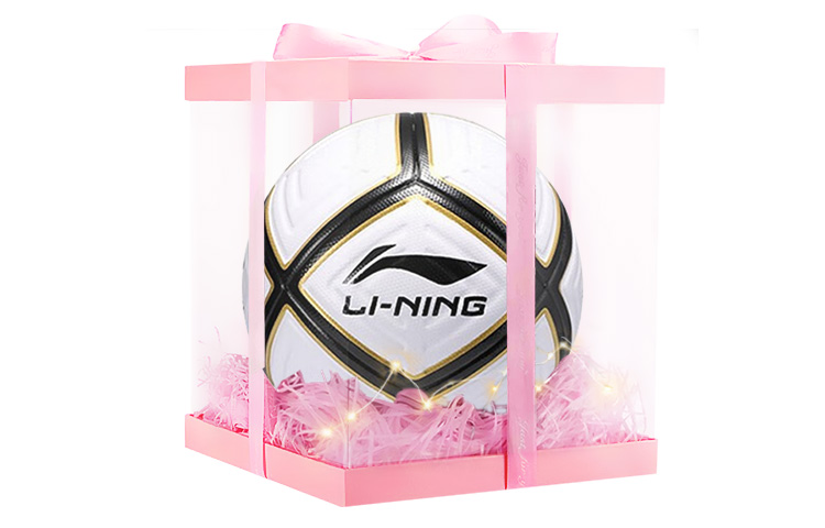 

LINING Размер 4 футбольный мяч TPU Unisex черный белый