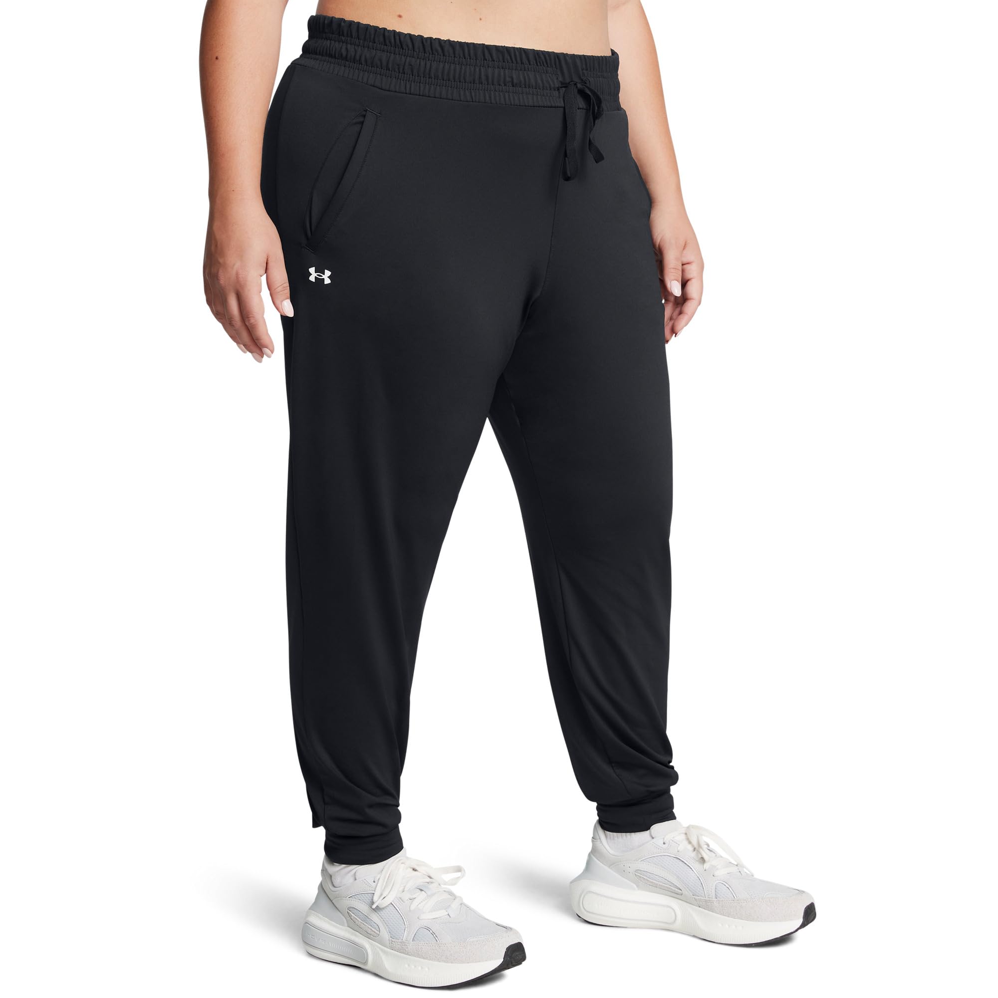 

Брюки Under Armour Plus Size Armour Heat Gear Pants, черный/белый