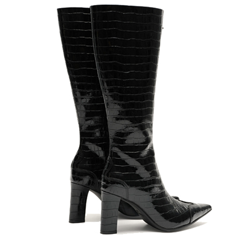 SMFK Женские туфли на массивном каблуке 7 см Lightning Black, цвет Lightning Black — фото 4
