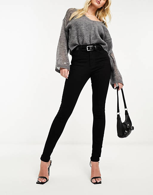 

Черные джинсы скинни ASOS DESIGN