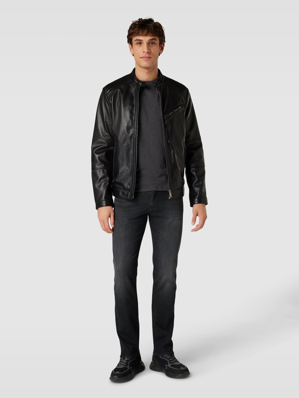 

Джинсы Slim fit с задними карманами Emporio Armani, темно-серый