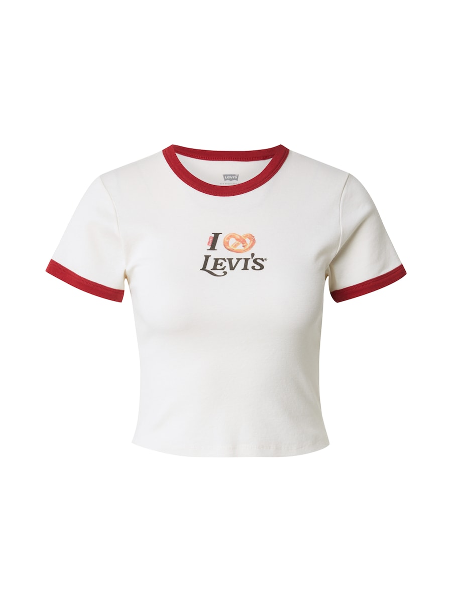 

Рубашка LEVI'S Graphic Mini Ringer Tee, Wool White