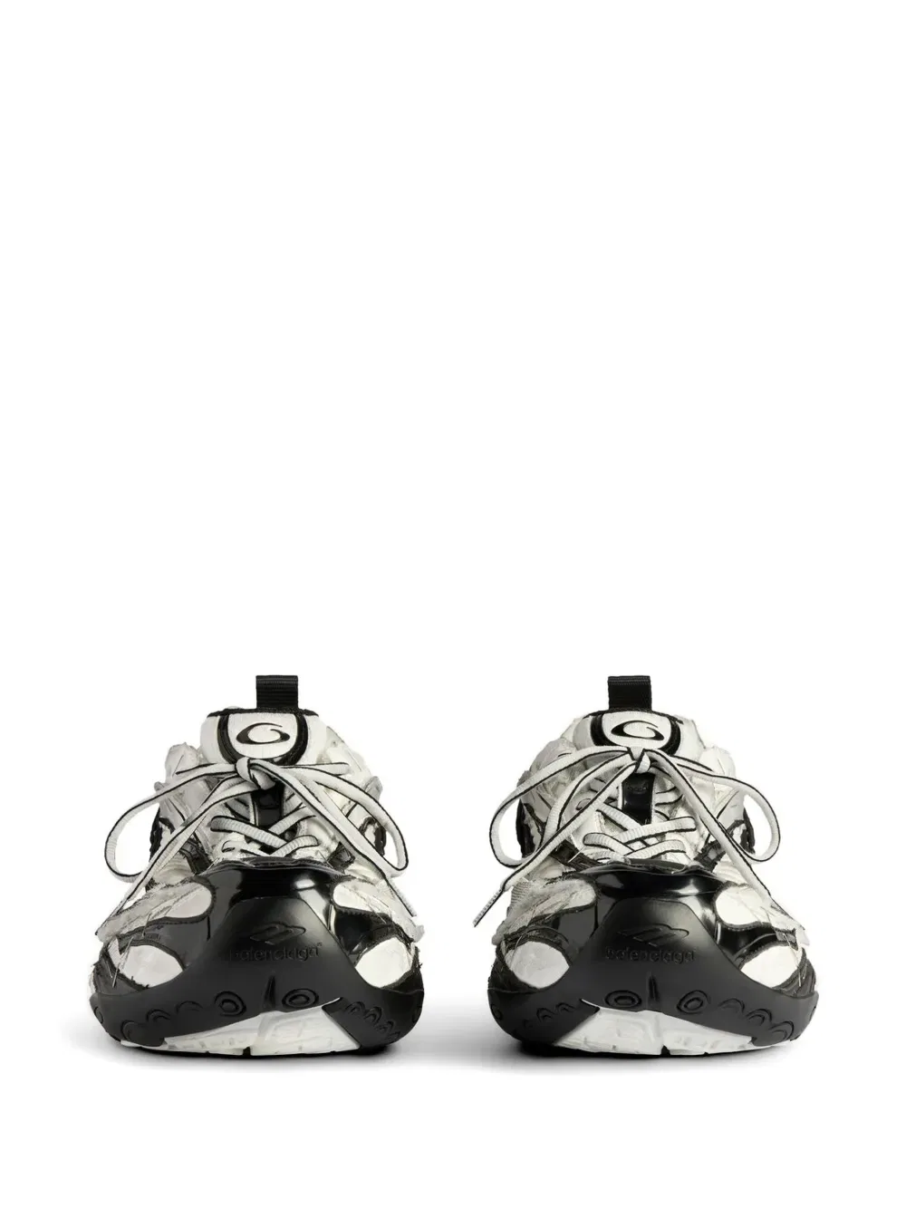 Кроссовки без подошвы на шнуровке Balenciaga, белый — фото 4