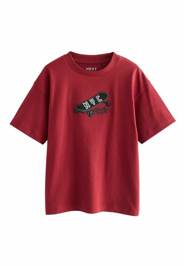 Футболка с коротким рукавом и стандартным графическим принтом Next, Berry Skateboard Embroidery