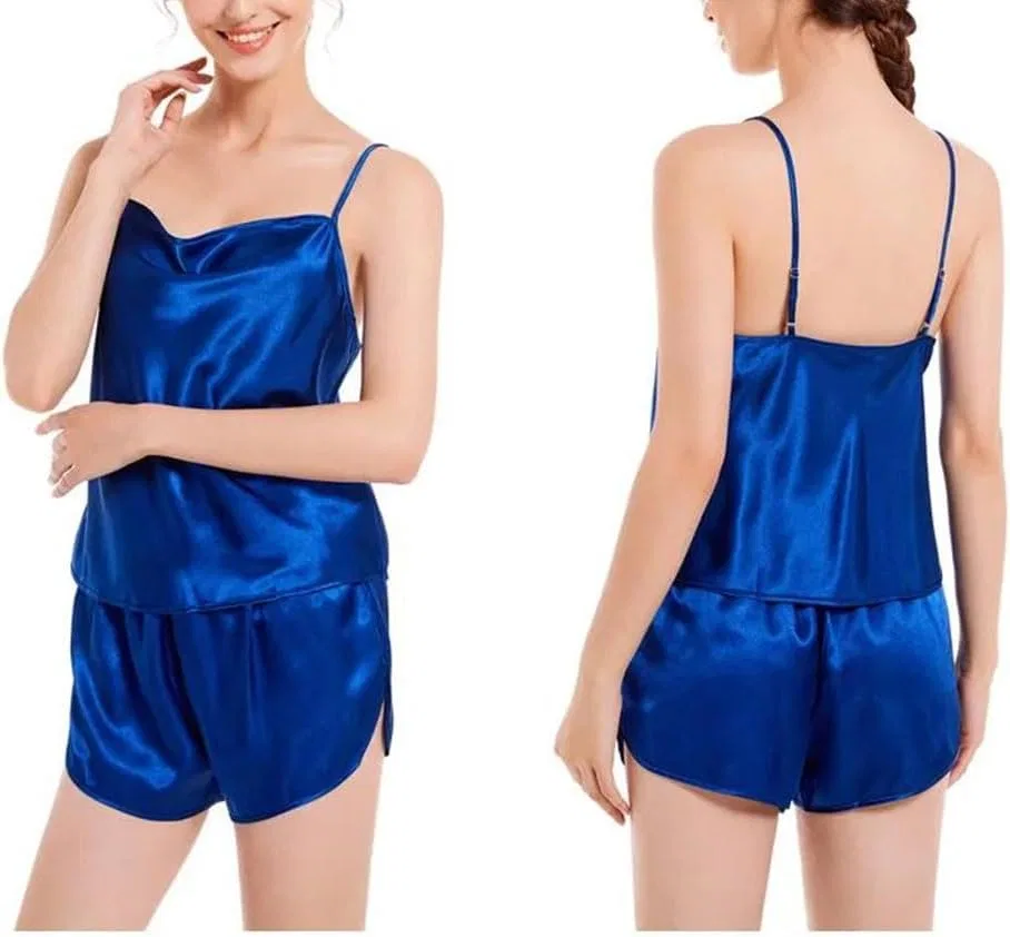 Комплект пижамы из сатина, Women's Satin Sleepwear, 3 — фото 4