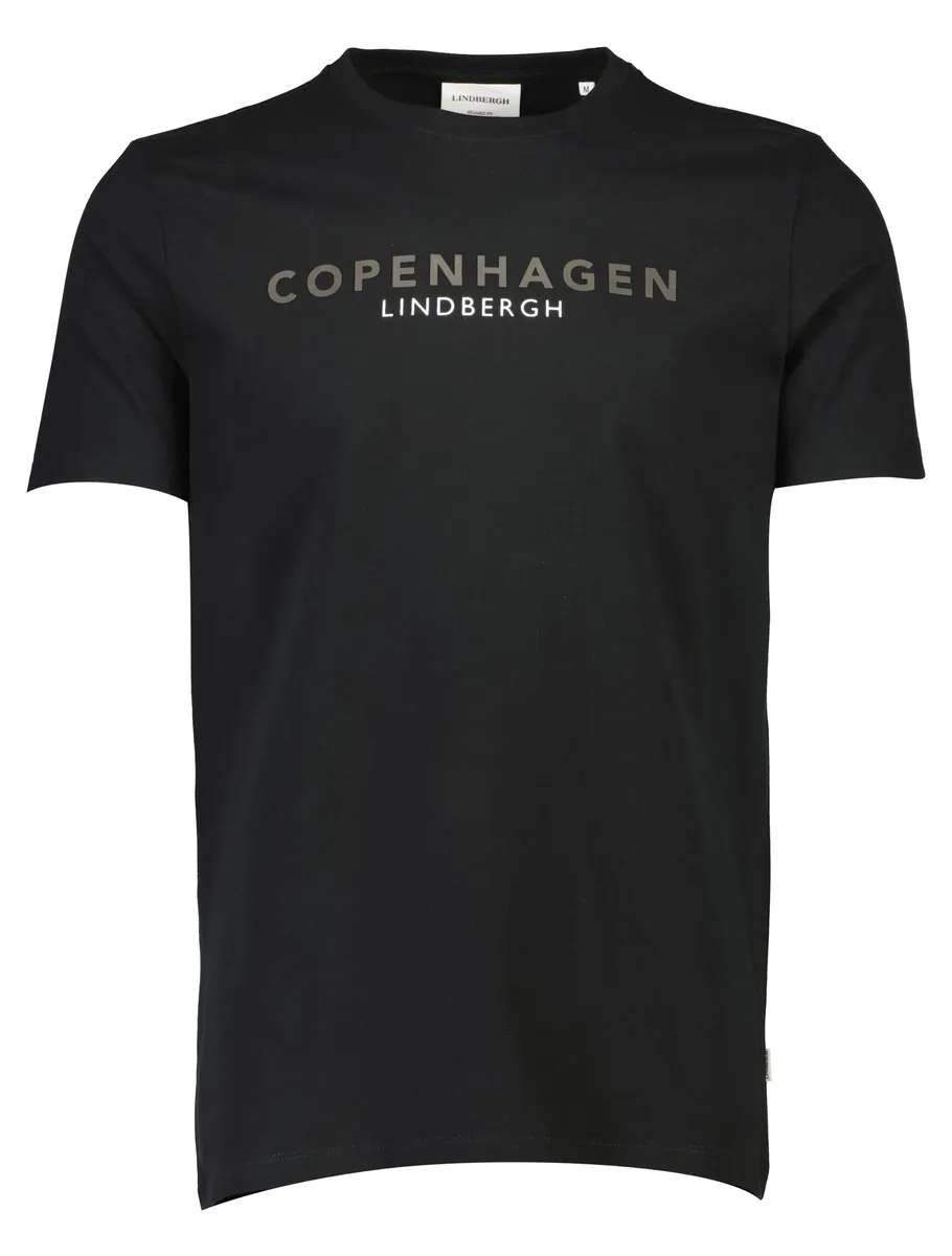 

Футболка LINDBERGH с логотипом и круглым вырезом, черный