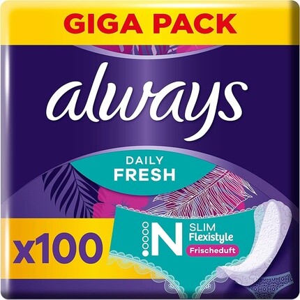 

Прокладки для трусов Always Dailies Slim Fresh Normal, 100 прокладок