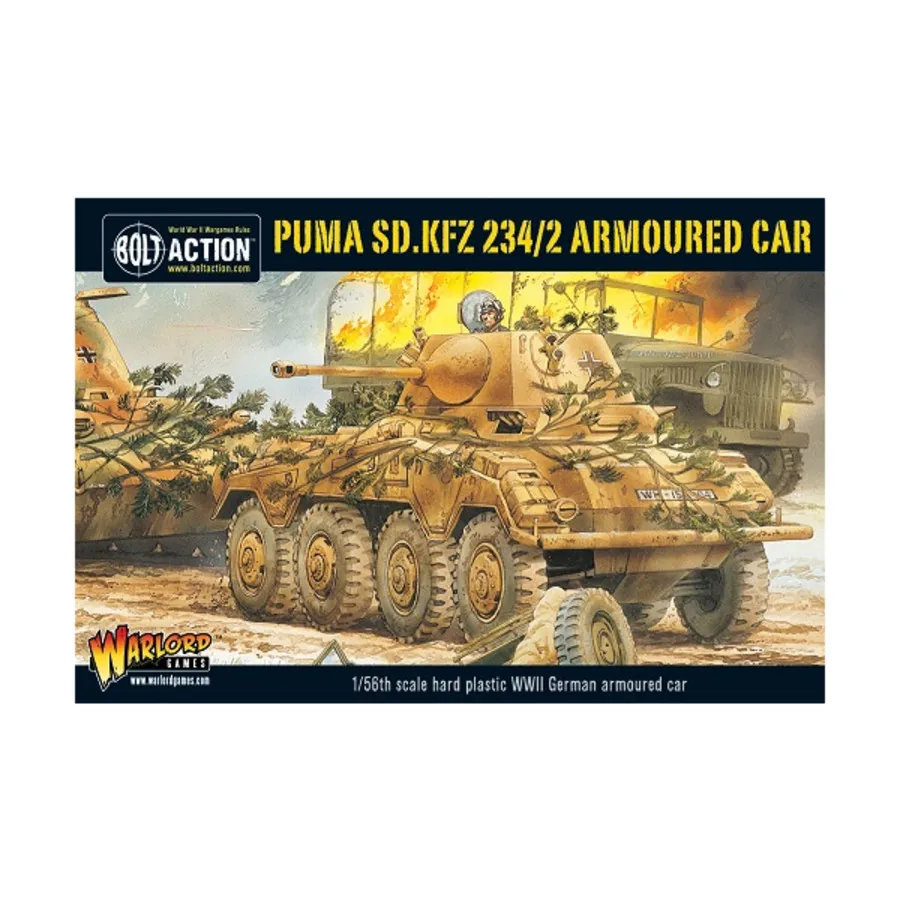 

Бронеавтомобиль Puma SD.KFZ 234/2, Bolt Action - German (28mm)