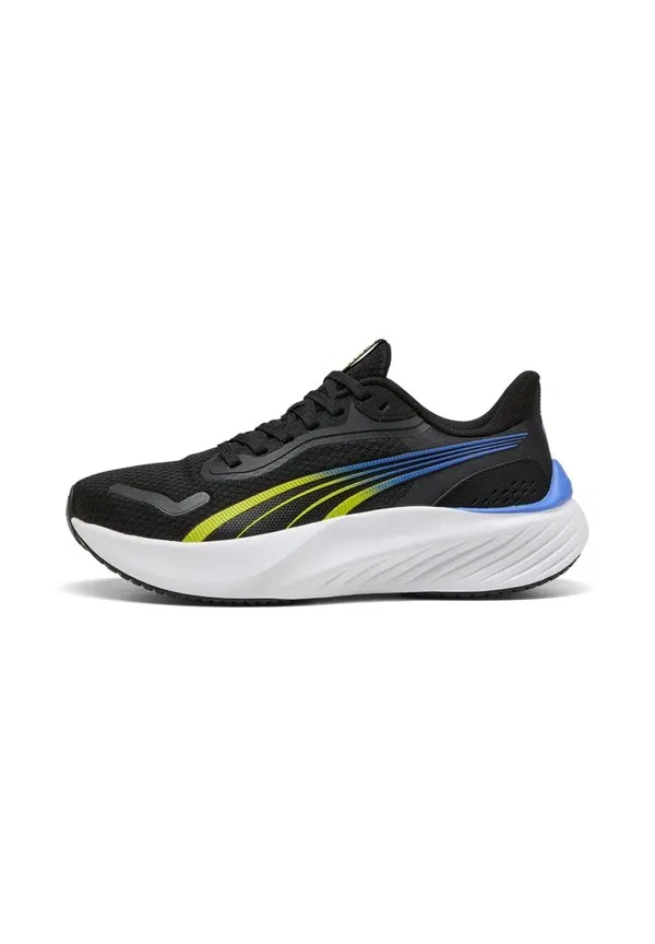 Детские кроссовки puma pounce lite jr для дома 401512 11 blacklime sapphire, blacklime smashsapphire Puma, Black-Lime Smash-Sapphire