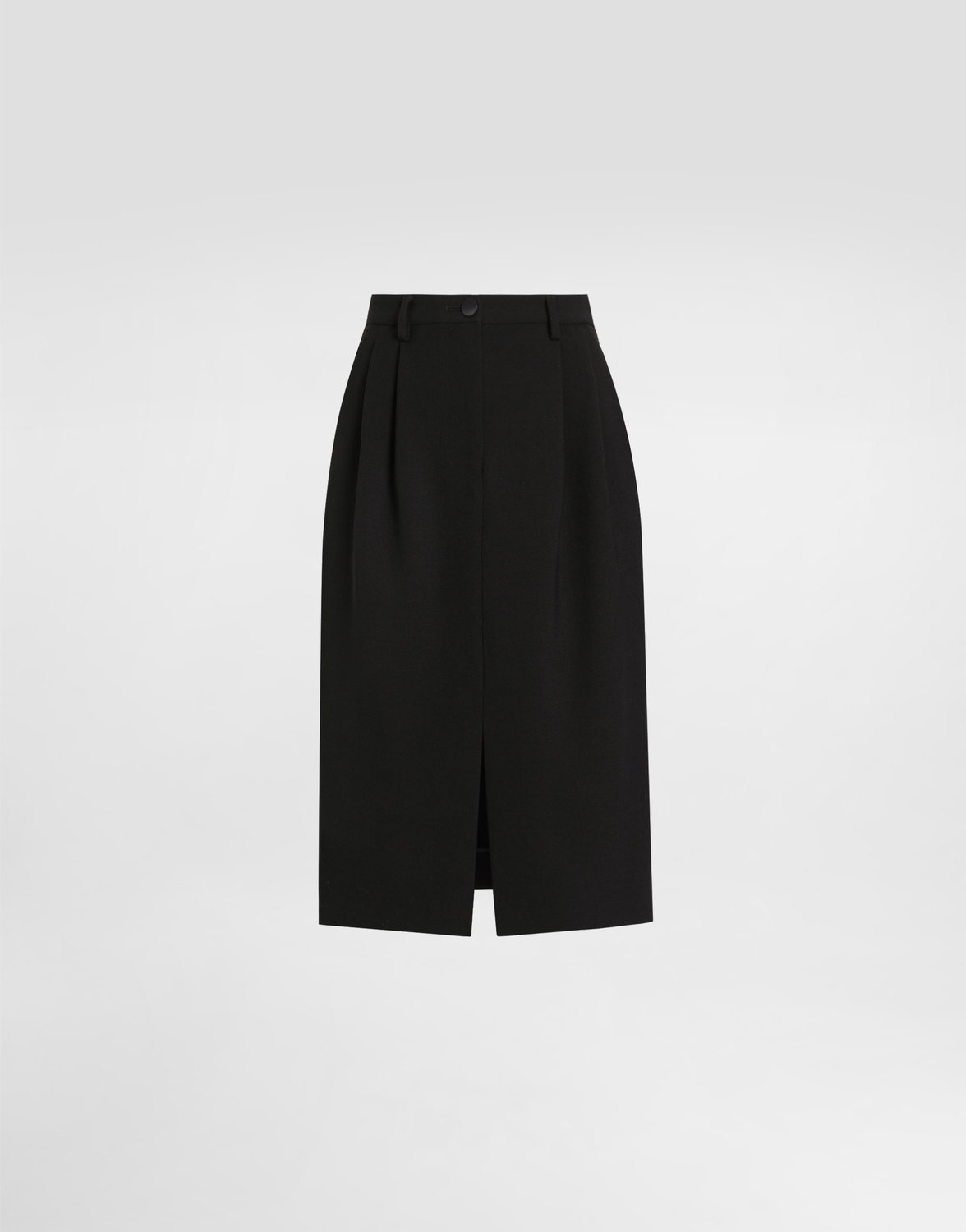 

Миди-юбка из двойного шерстяного крепа Dolce & Gabbana, черный