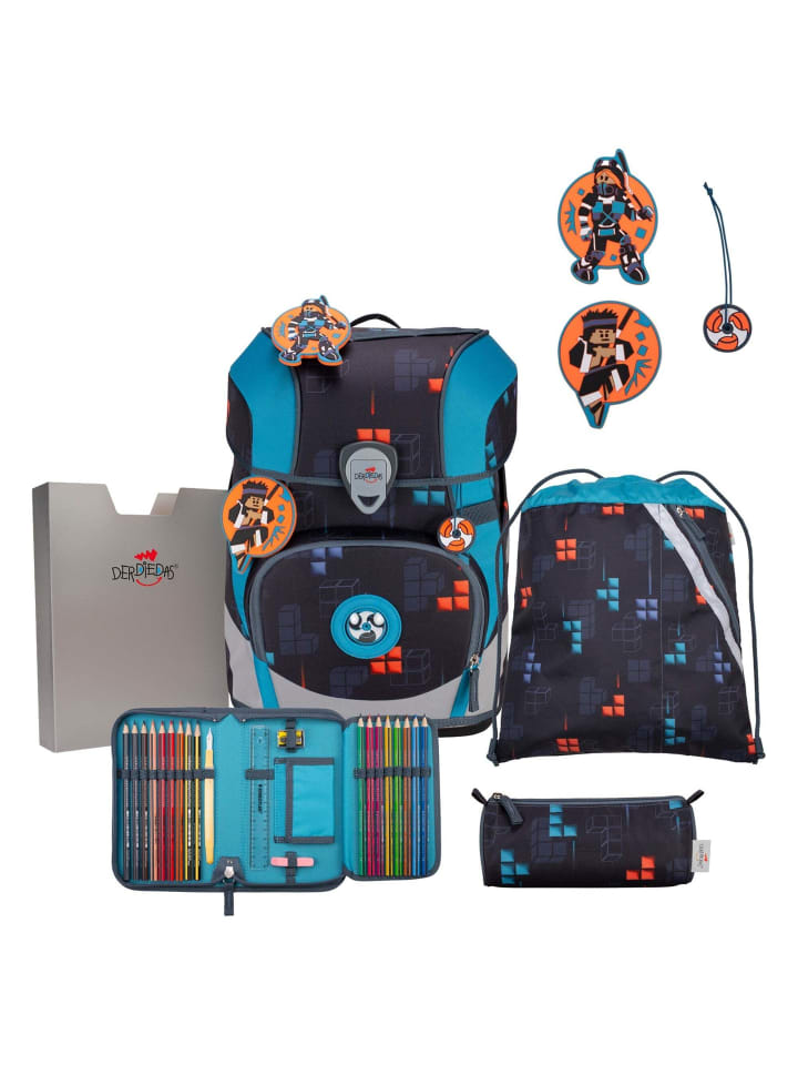 

DerDieDas ErgoFlex Tiny - Школьный рюкзак, 5 предметов, 900 г (Танцующая звезда), в расцветке "Боец ниндзя"