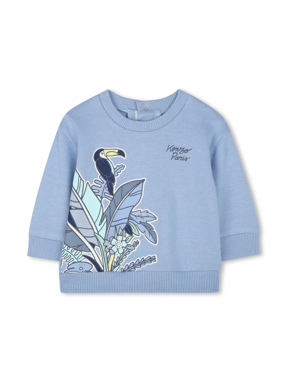 Спортивный костюм с принтом Kenzo Kids, синий — фото 3