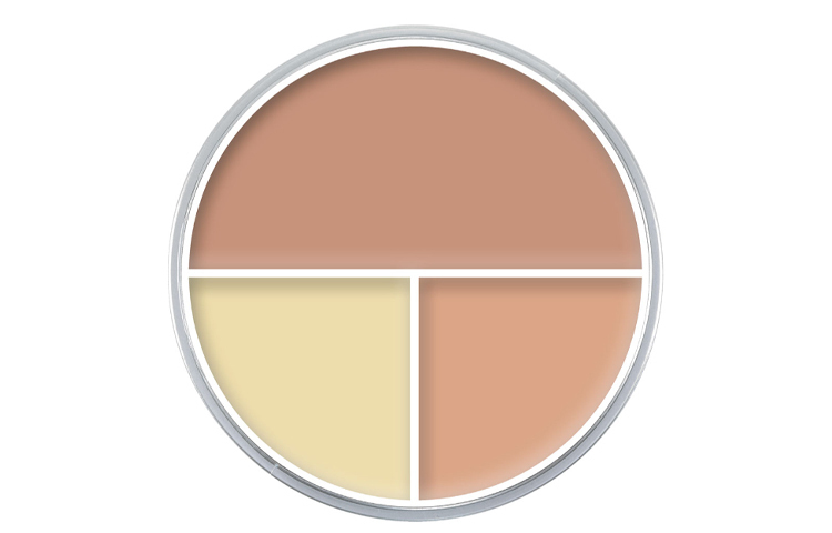 

Палитра консилеров Tricolor Natural And Flawless для всех типов кожи, 40 г Kryolan, g