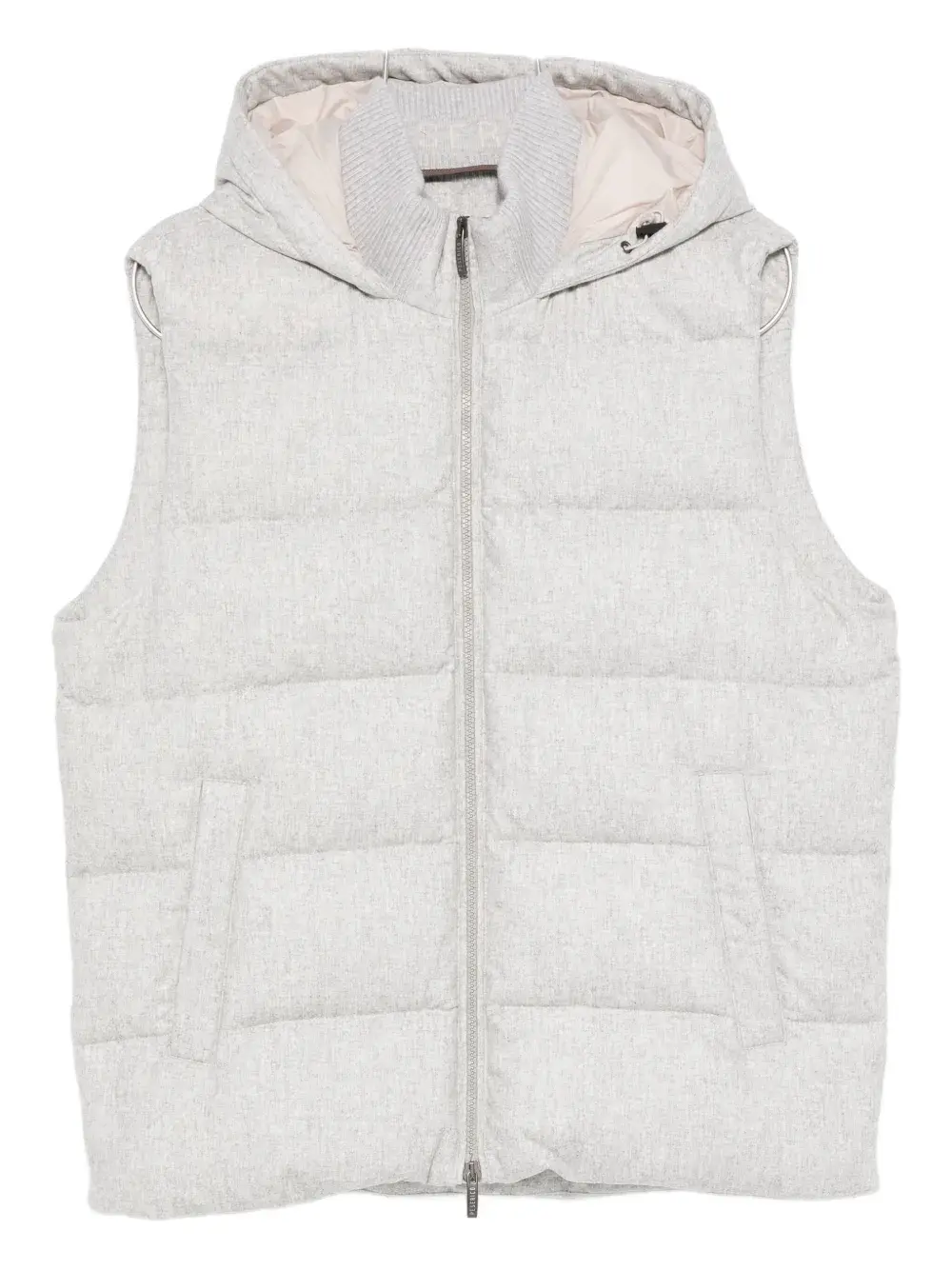 

Стеганый жилет с капюшоном Peserico, серый