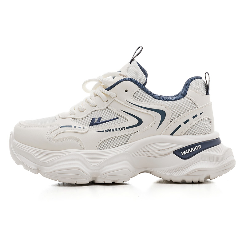 

WARRIOR Износостойкие дышащие легкие массивные низкие кроссовки унисекс бежево-голубые (двойная сетка), цвет Beige Blue (Dual Network)
