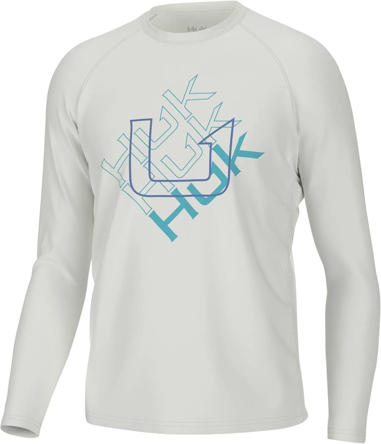 

HUK мужская рубашка с длинным рукавом Pursuit Graphic, для рыбалки с защитой от солнца