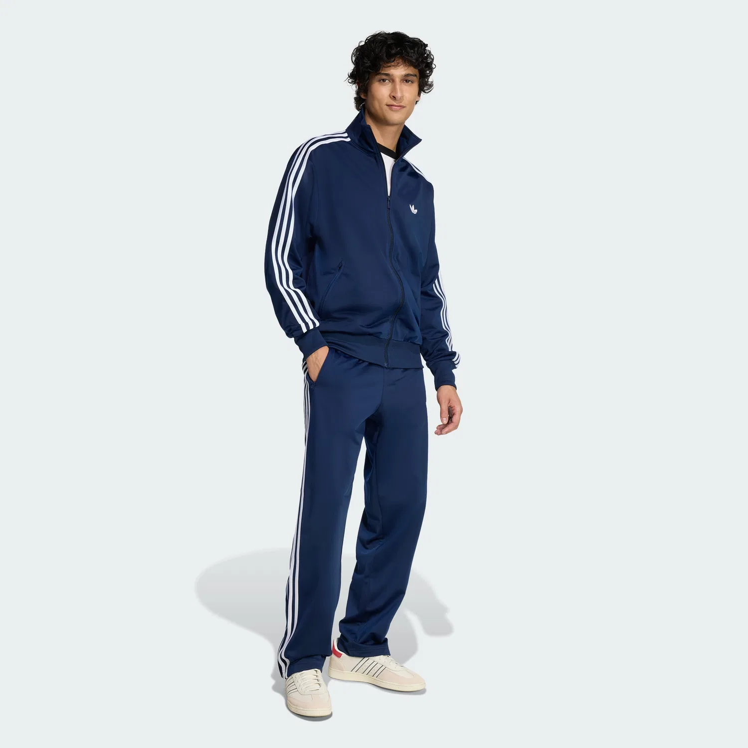 Мужская тёмно-синяя олимпийка Firebird от Adidas — фото 3