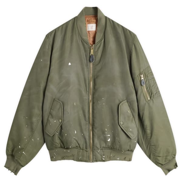 

Бомбер Kaiga из стираного нейлона Mastercraft Union, зеленый