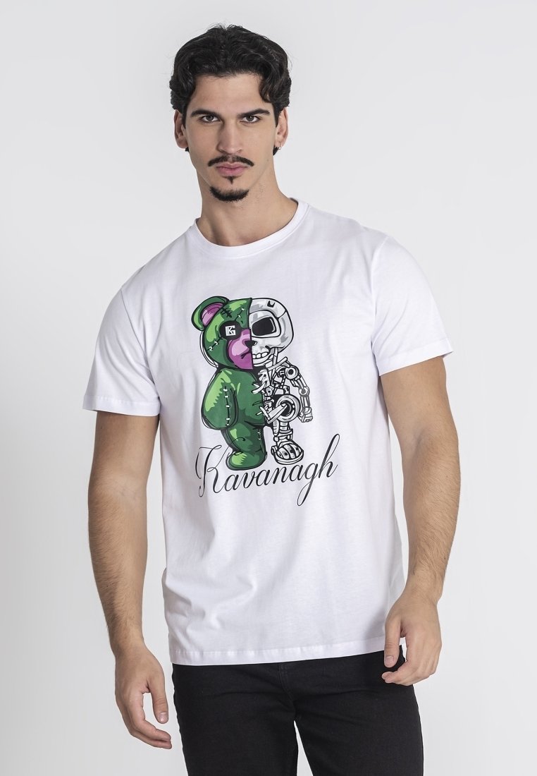 

Футболка с принтом BEAR SKELETON TEE Gianni Kavanagh, белый