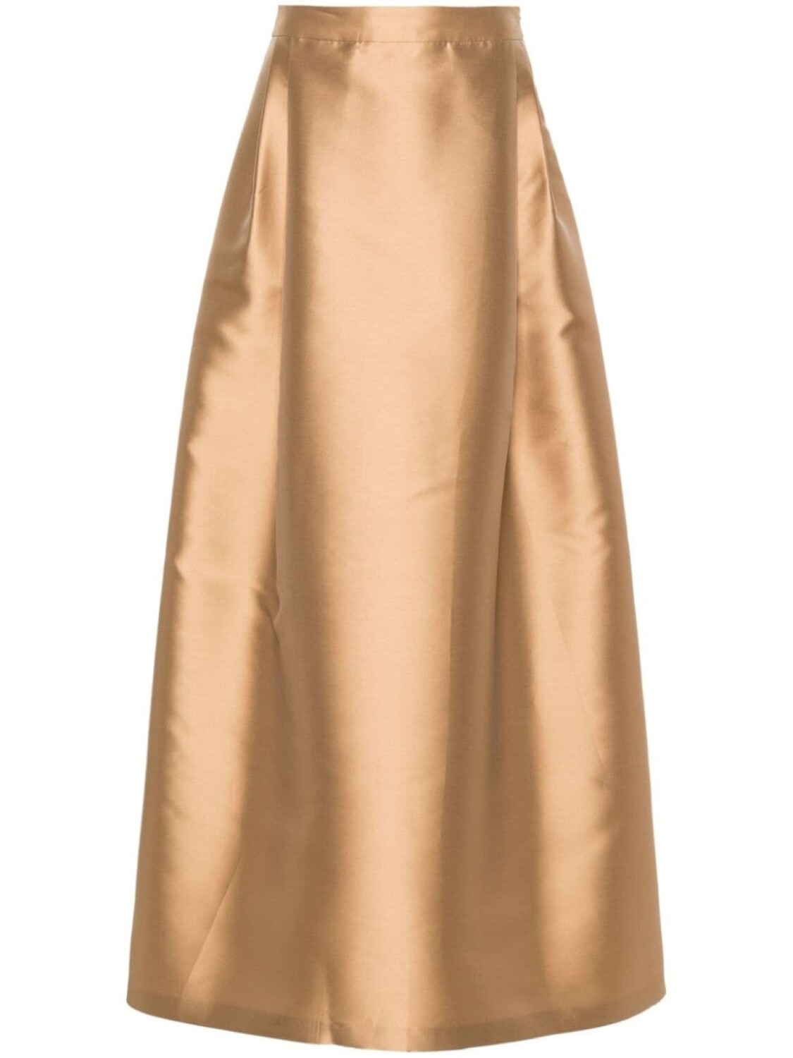 

Alberta Ferretti юбка с завышенной талией и складками, нейтральный цвет