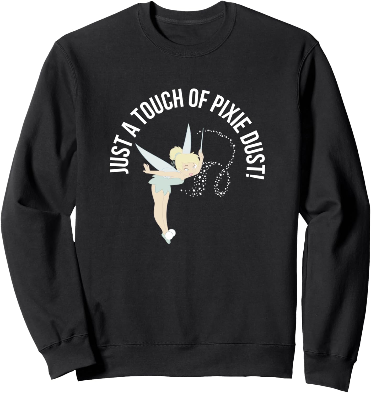 

Толстовка Disney Tinker Bell Just A Touch Of Pixie Dust с большим логотипом на груди, черная