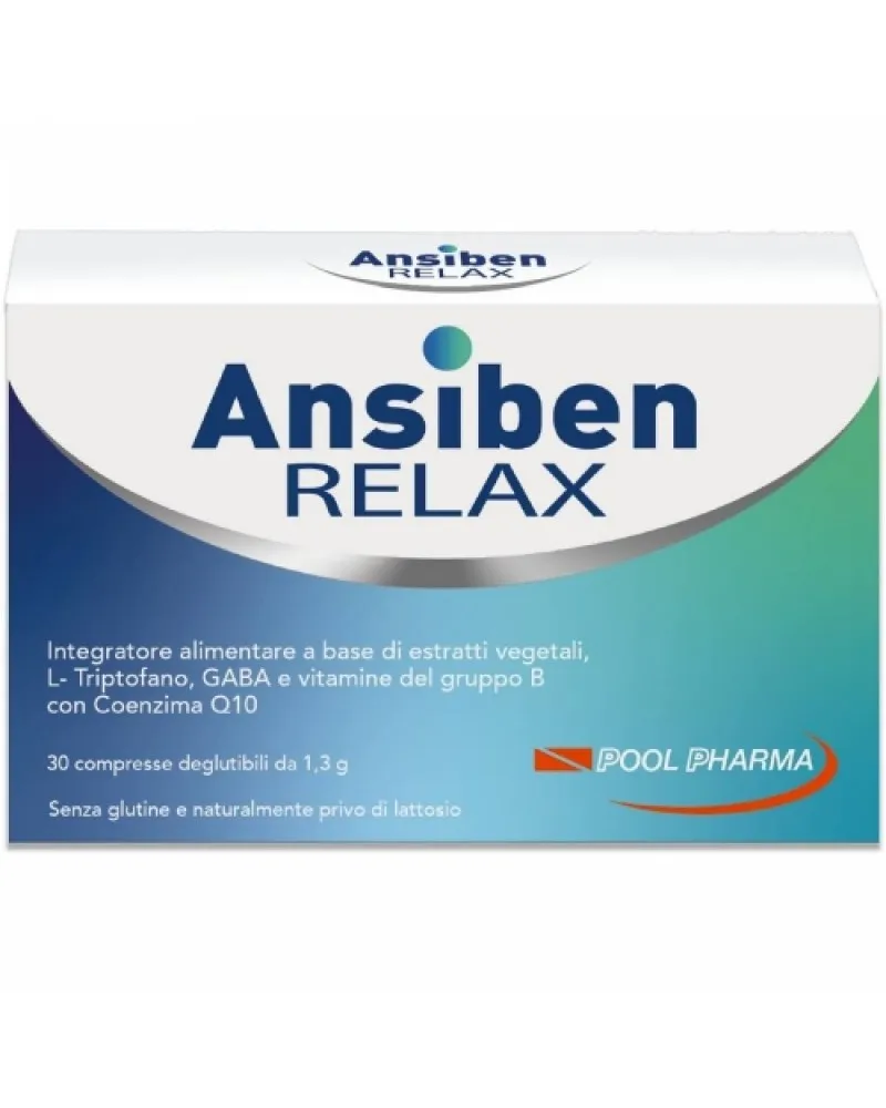 

Ansiben Relax 30 таблеток добавка против тревоги и стресса Pool Pharma