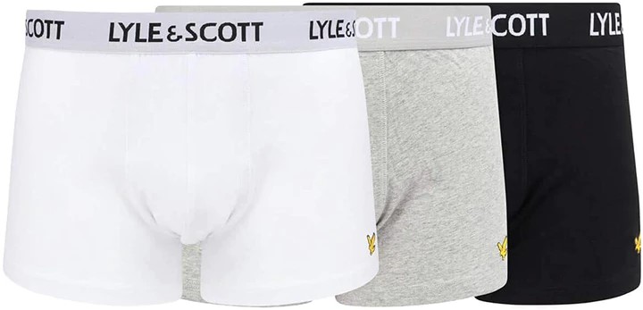 

Трусы мужские Lyle & Scott транки 3 шт, мультиколор