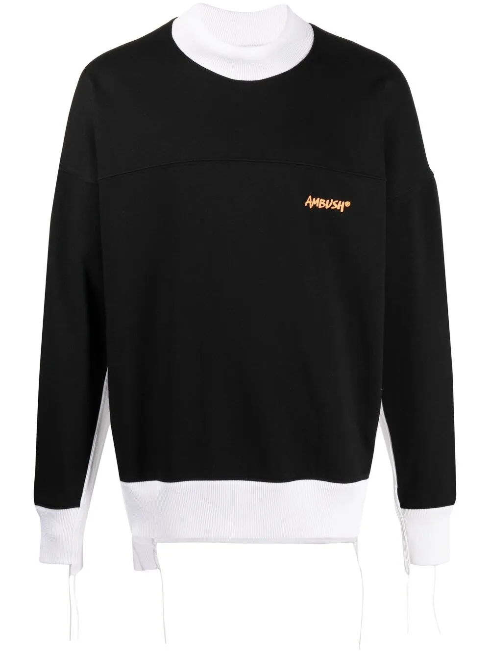 

Двухцветная толстовка с логотипом AMBUSH, черный