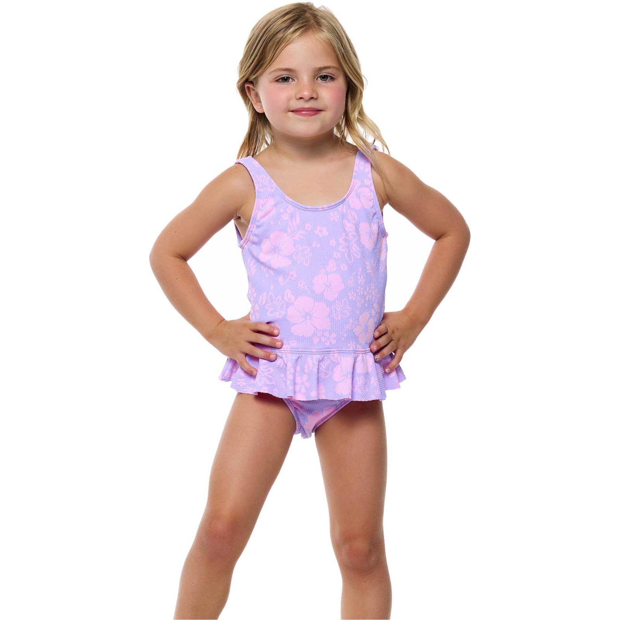 

Детский слитный купальник Luna Luna с оборками и юбкой Beach Lingo, Lilac