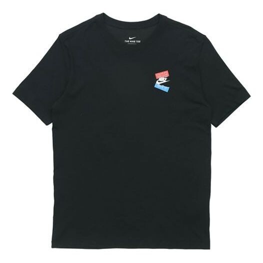 

Футболка спортивная nsw logo круглый вырез короткий рукав Nike, черный