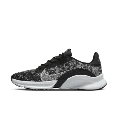 

Кроссовки Nike SuperRep Go 3 Flyknit Next Nature, цвет Black/White/Metallic Silver
