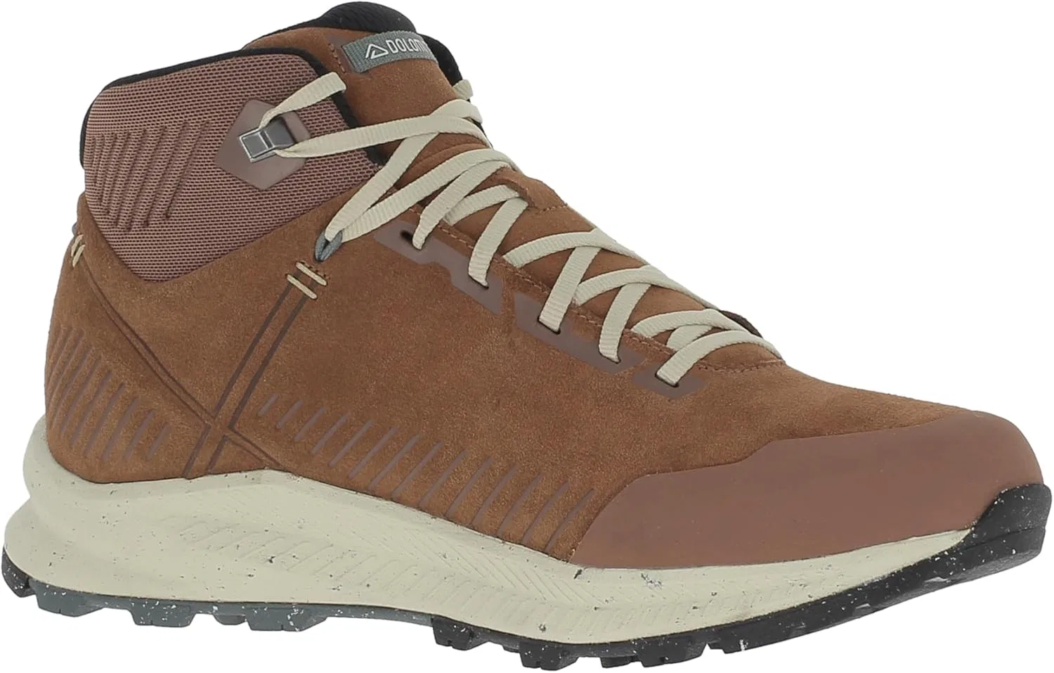 Мужские водонепроницаемые и модные повседневные туфли Dolomite Carezza Leather Mid WP с замшевым верхом | Зимняя обувь | Обувь для активного отдыха | Кроссовки, Sepia Brown — фото 4