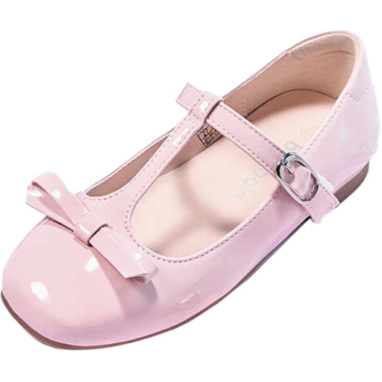 

Коллекция обуви Princess Shoe. Низкие, нескользящие, износостойкие кожаные туфли для детей. BALABALA, розовый