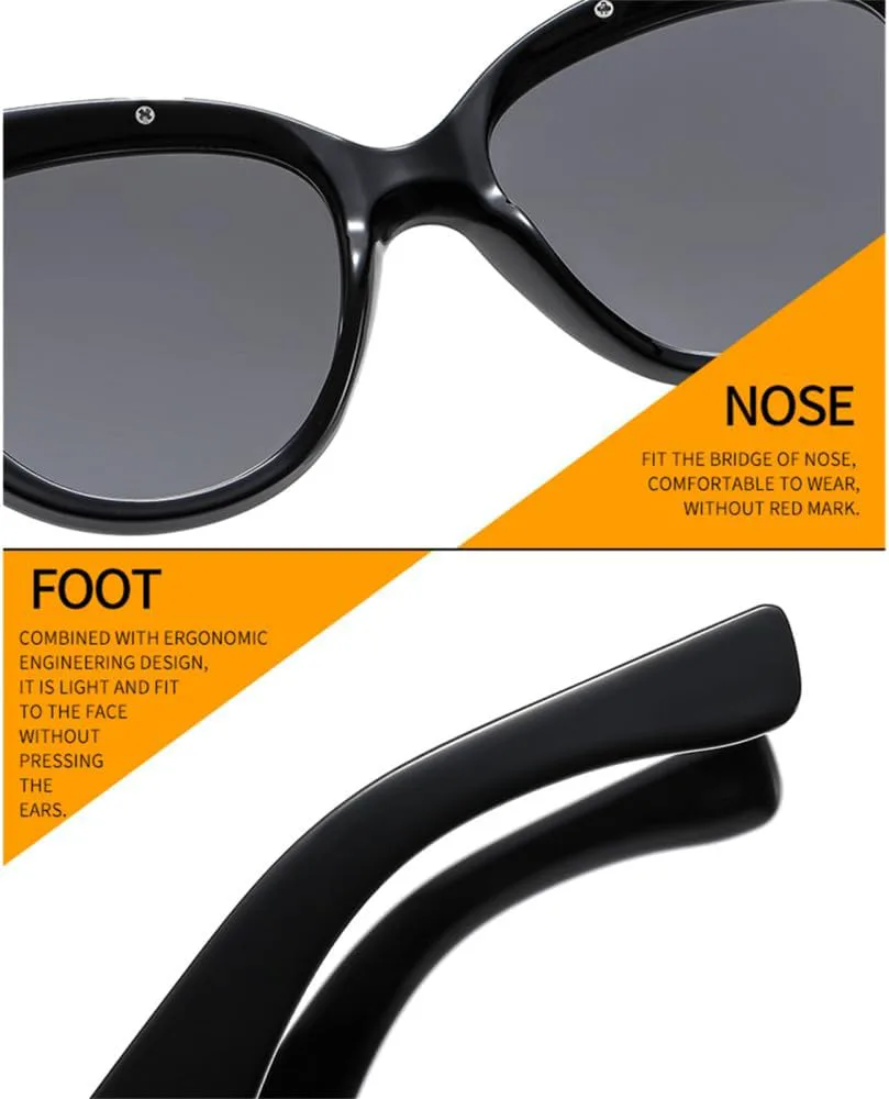 

Ретро-солнцезащитные очки «кошачий глаз» для женщин, для мужчин и женщин, солнцезащитные очки для активного отдыха, защита от УФ-излучения UV400 LANGSER, 3