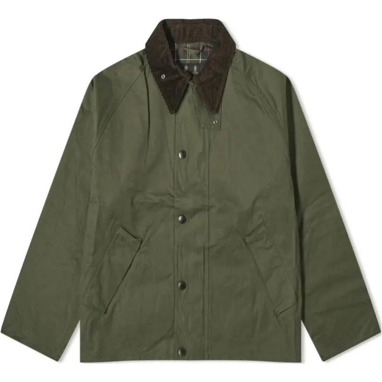 

Высокий воротник Длинный рукав Куртка BARBOUR, зеленый