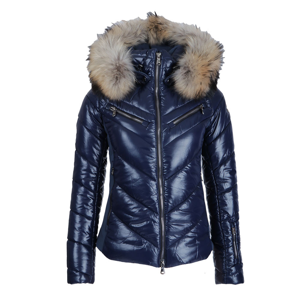 

Утепленная лыжная куртка MDC Taissa с натуральным мехом (женская), Navy